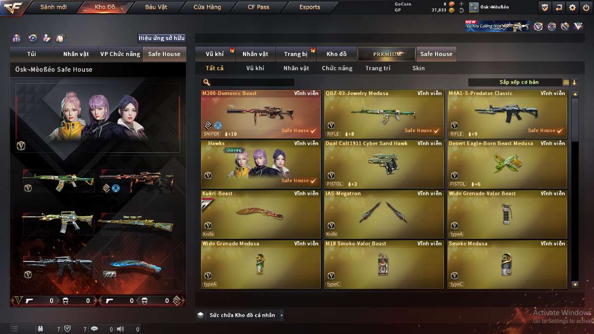 shop acc cf uy tin gia re